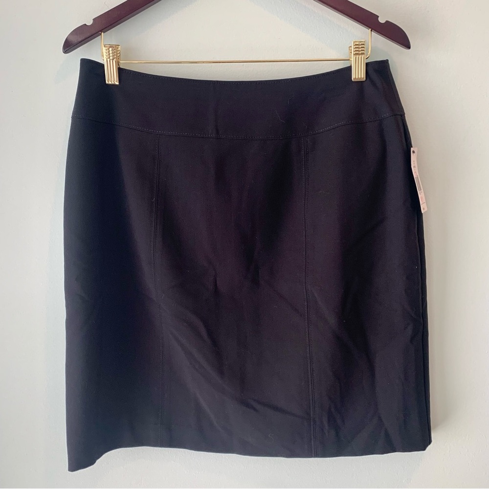 NWT Kim Rogers Petite Black Pencil Career Skirt 14P